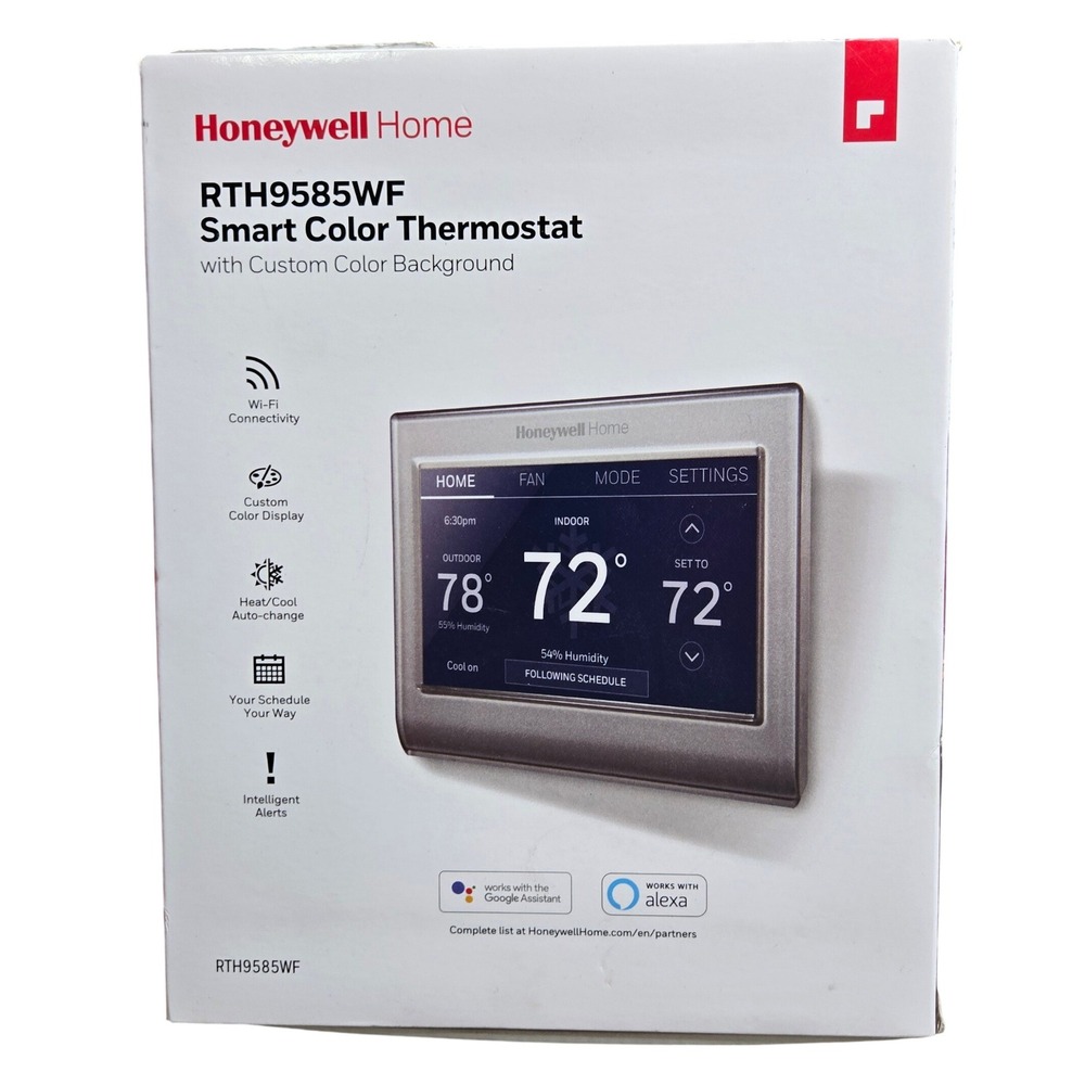 Honeywell Home RTH9585WF Smart Color WiFi Touchscreen Programmable  Thermostat